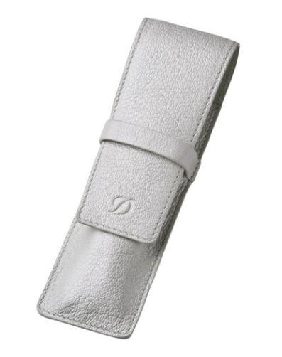 ST Dupont Caprice Pen Case 2 posti Grigio Perla